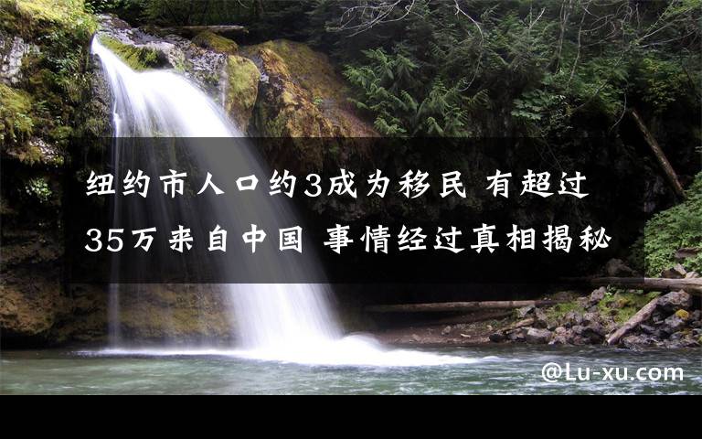 紐約市人口約3成為移民 有超過35萬來自中國 事情經(jīng)過真相揭秘！