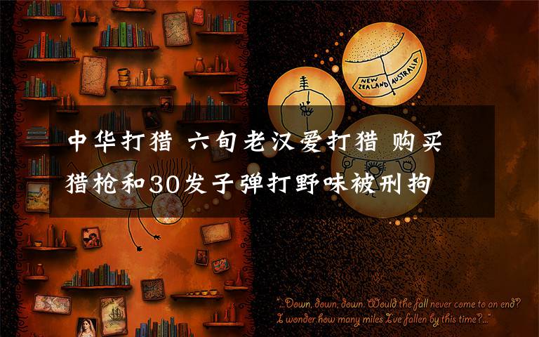 中華打獵 六旬老漢愛打獵 購買獵槍和30發(fā)子彈打野味被刑拘