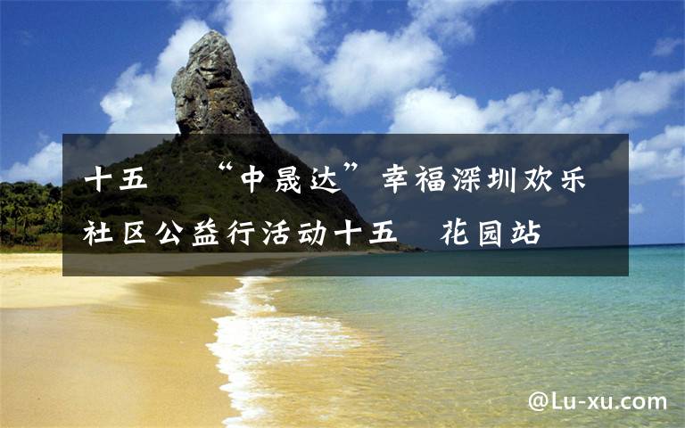 十五峯 “中晟達(dá)”幸福深圳歡樂社區(qū)公益行活動(dòng)十五峯花園站