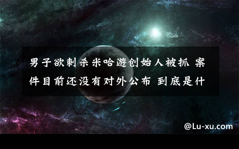 男子欲刺殺米哈游創(chuàng)始人被抓 案件目前還沒有對外公布 到底是什么狀況？