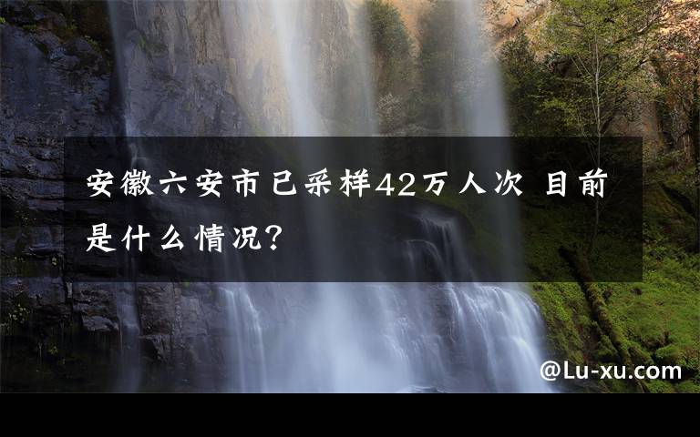 安徽六安市已采樣42萬人次 目前是什么情況？