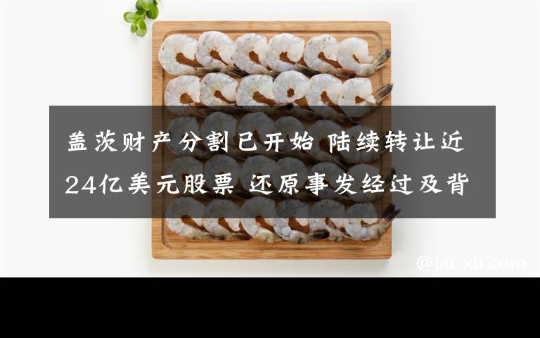 蓋茨財(cái)產(chǎn)分割已開(kāi)始 陸續(xù)轉(zhuǎn)讓近24億美元股票 還原事發(fā)經(jīng)過(guò)及背后原因！