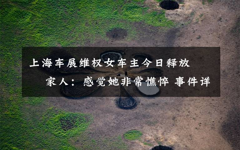 上海車展維權女車主今日釋放?? 家人：感覺她非常憔悴 事件詳情始末介紹！