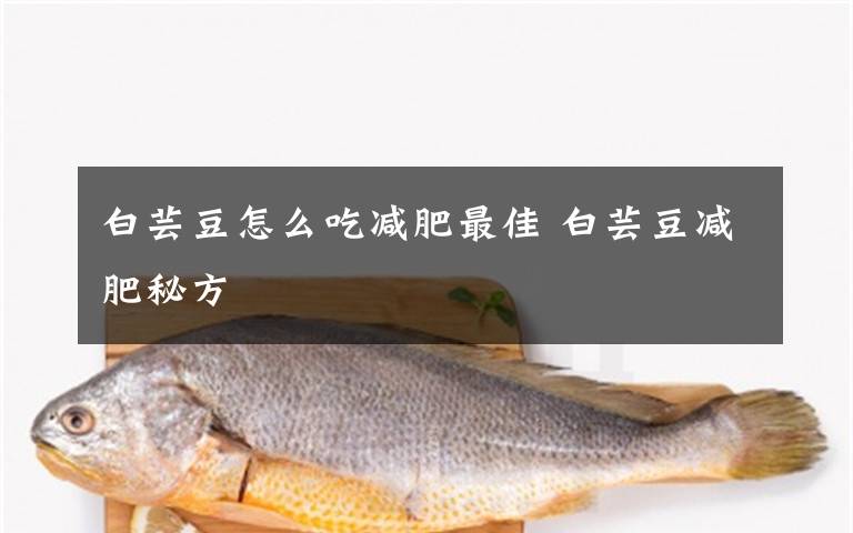 白蕓豆怎么吃減肥最佳 白蕓豆減肥秘方