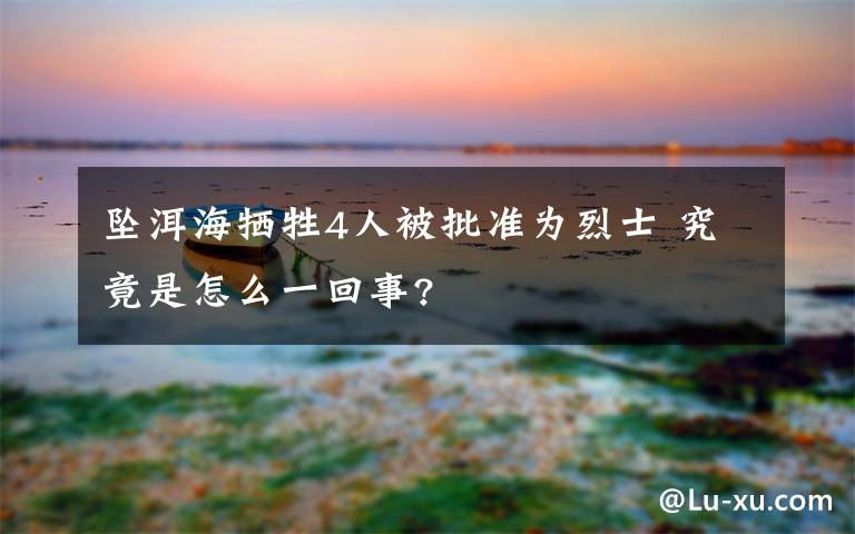 墜洱海犧牲4人被批準(zhǔn)為烈士 究竟是怎么一回事?