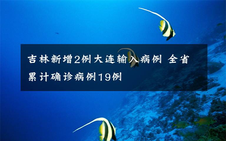 吉林新增2例大連輸入病例 全省累計確診病例19例