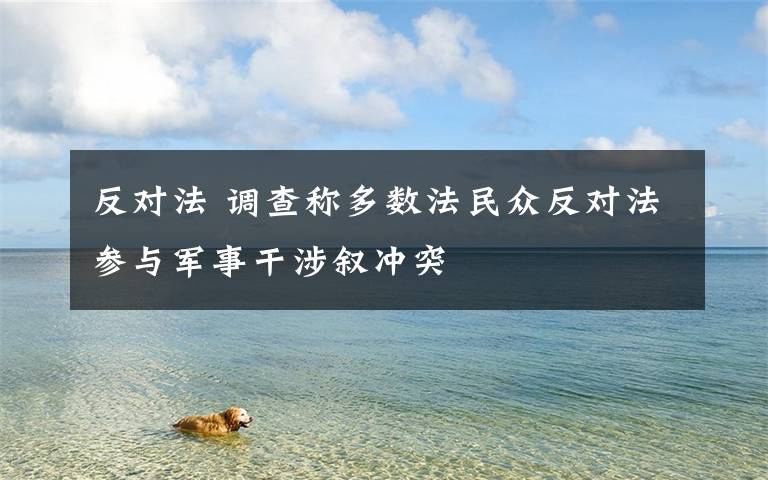 反對(duì)法 調(diào)查稱多數(shù)法民眾反對(duì)法參與軍事干涉敘沖突