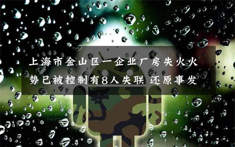 上海市金山區(qū)一企業(yè)廠房失火火勢已被控制有8人失聯(lián) 還原事發(fā)經(jīng)過及背后原因！