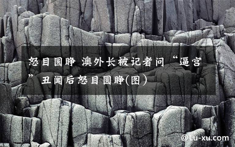 怒目圓睜 澳外長被記者問“逼宮”丑聞后怒目圓睜(圖）