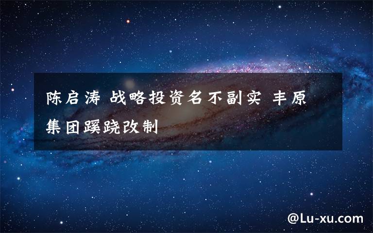 陳啟濤 戰(zhàn)略投資名不副實 豐原集團蹊蹺改制