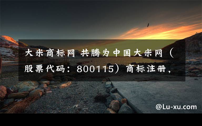 大米商標(biāo)網(wǎng) 共騰為中國(guó)大米網(wǎng)（股票代碼：800115）商標(biāo)注冊(cè)，商標(biāo)查詢