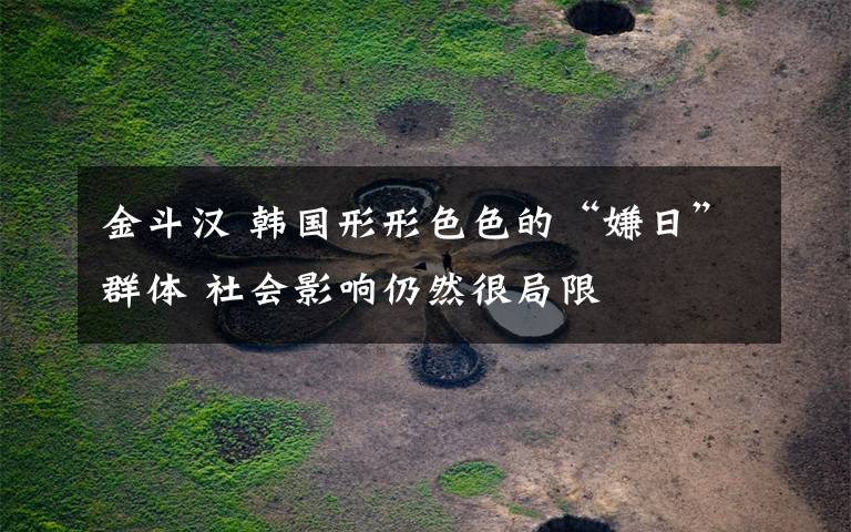 金斗漢 韓國(guó)形形色色的“嫌日”群體 社會(huì)影響仍然很局限