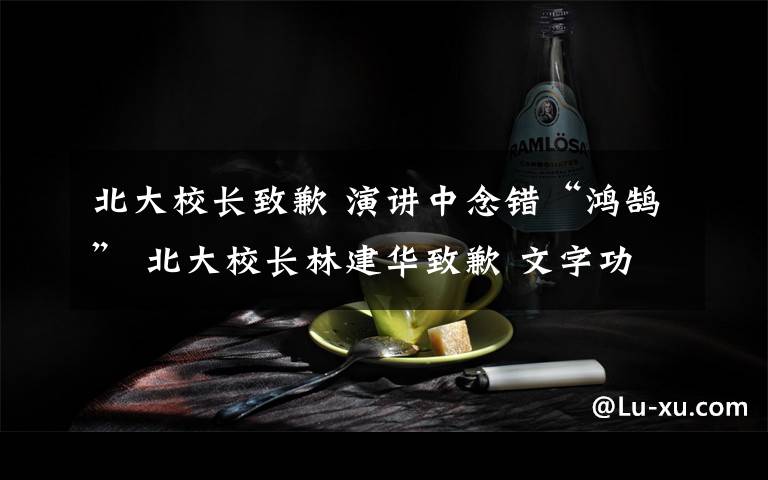 北大校長(zhǎng)致歉 演講中念錯(cuò)“鴻鵠” 北大校長(zhǎng)林建華致歉 文字功底的確不好