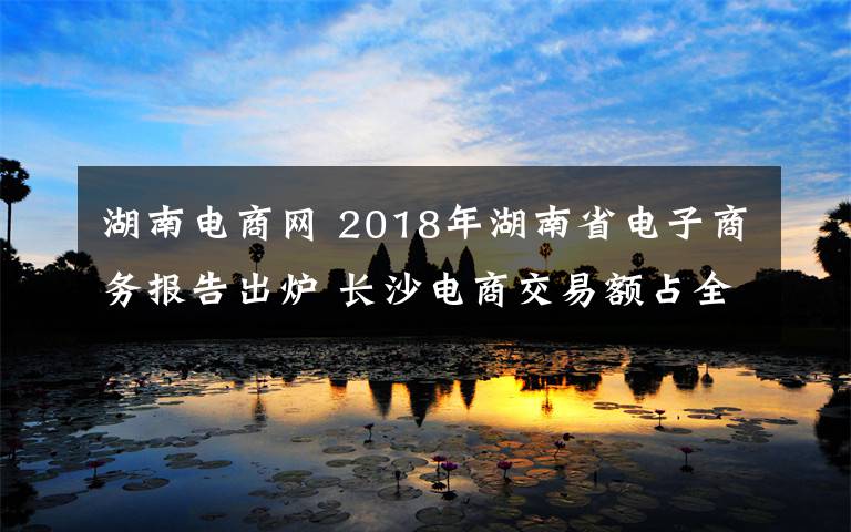 湖南電商網(wǎng) 2018年湖南省電子商務(wù)報告出爐 長沙電商交易額占全省六成以上