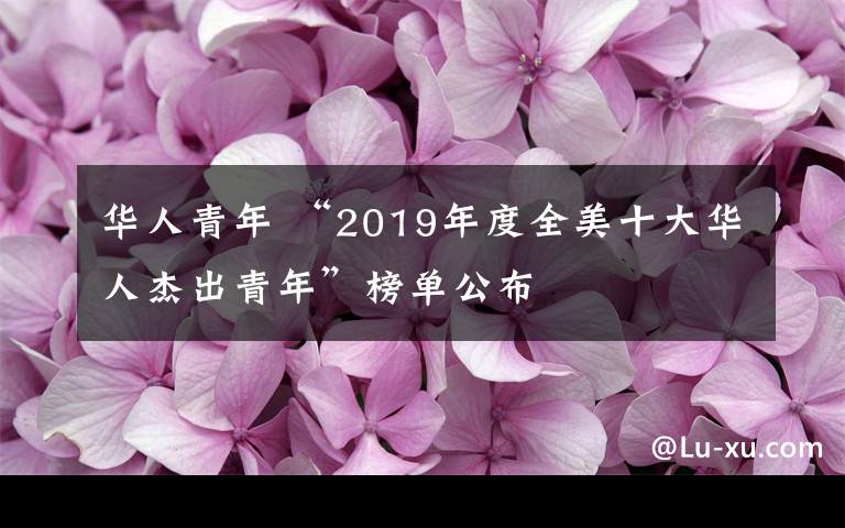 華人青年 “2019年度全美十大華人杰出青年”榜單公布