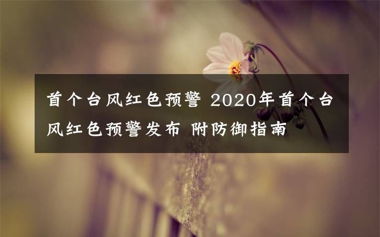 首個(gè)臺(tái)風(fēng)紅色預(yù)警 2020年首個(gè)臺(tái)風(fēng)紅色預(yù)警發(fā)布 附防御指南