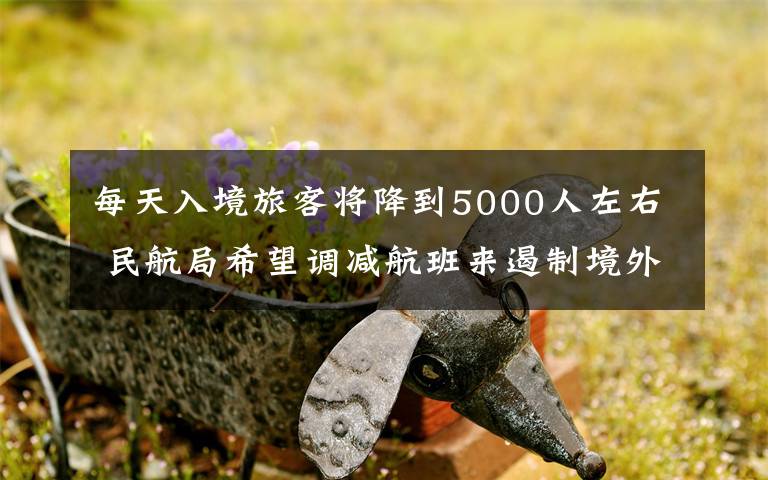 每天入境旅客將降到5000人左右 民航局希望調(diào)減航班來遏制境外輸入