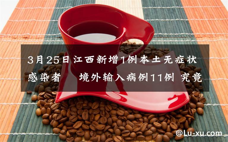 3月25日江西新增1例本土無癥狀感染者? 境外輸入病例11例 究竟是怎么一回事?