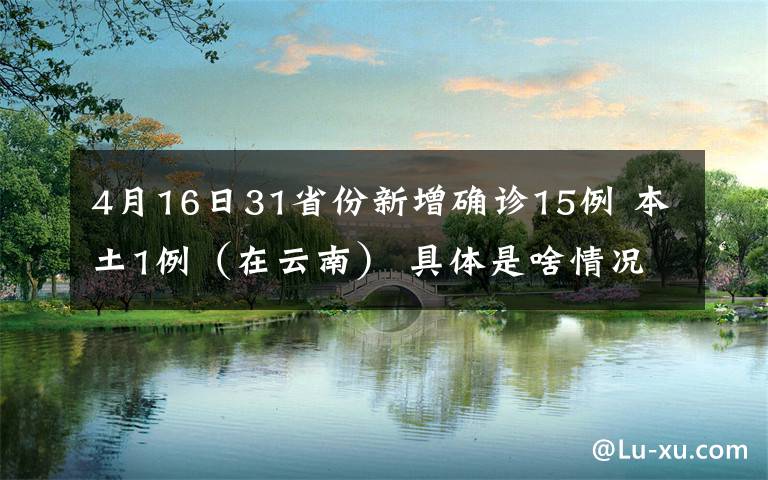 4月16日31省份新增確診15例 本土1例（在云南） 具體是啥情況?