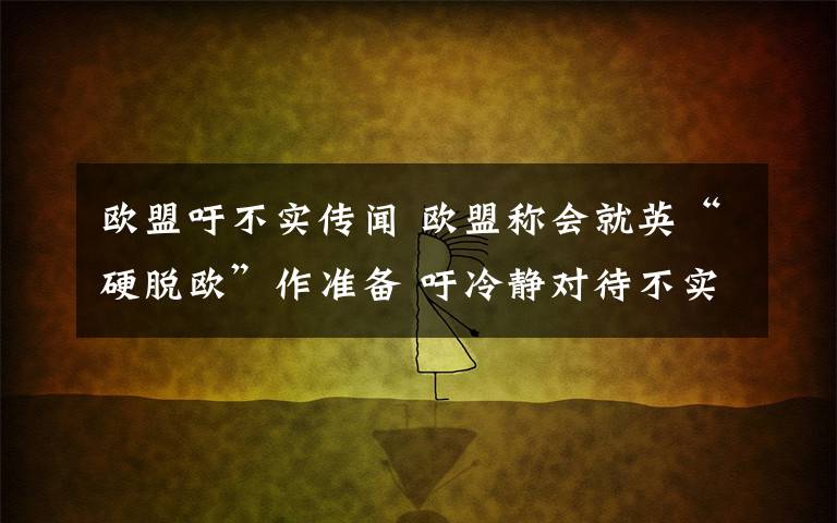 歐盟吁不實(shí)傳聞 歐盟稱會(huì)就英“硬脫歐”作準(zhǔn)備 吁冷靜對待不實(shí)傳聞