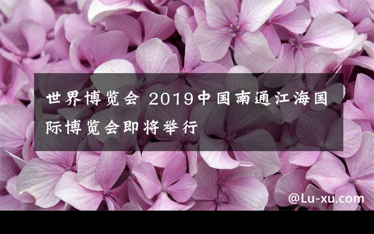 世界博覽會(huì) 2019中國南通江海國際博覽會(huì)即將舉行