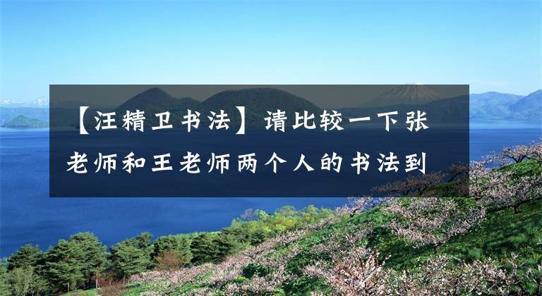 【汪精衛(wèi)書(shū)法】請(qǐng)比較一下張老師和王老師兩個(gè)人的書(shū)法到底怎么樣。