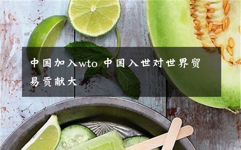 中國加入wto 中國入世對世界貿(mào)易貢獻大