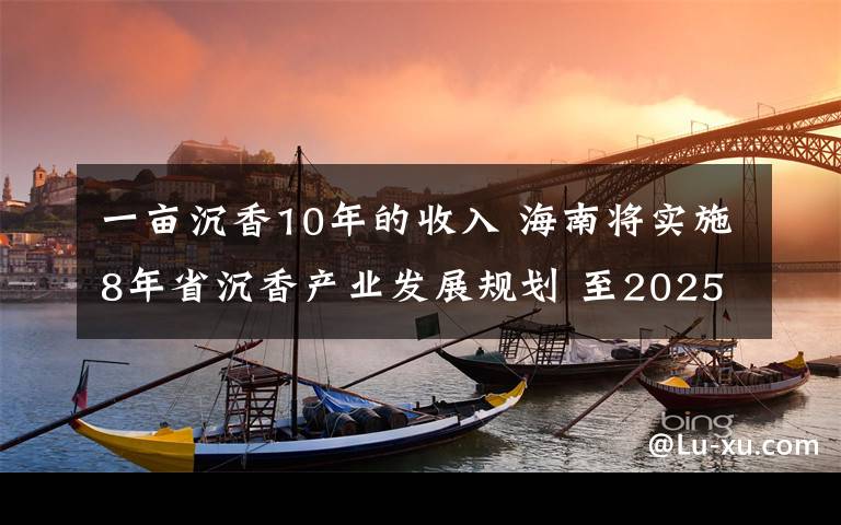 一畝沉香10年的收入 海南將實施8年省沉香產(chǎn)業(yè)發(fā)展規(guī)劃 至2025年實現(xiàn)收入200億元