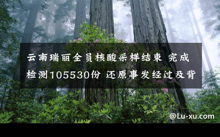 云南瑞麗全員核酸采樣結(jié)束 完成檢測105530份 還原事發(fā)經(jīng)過及背后真相！