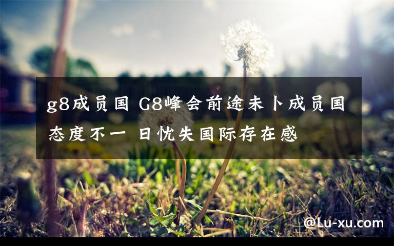 g8成員國 G8峰會(huì)前途未卜成員國態(tài)度不一 日憂失國際存在感