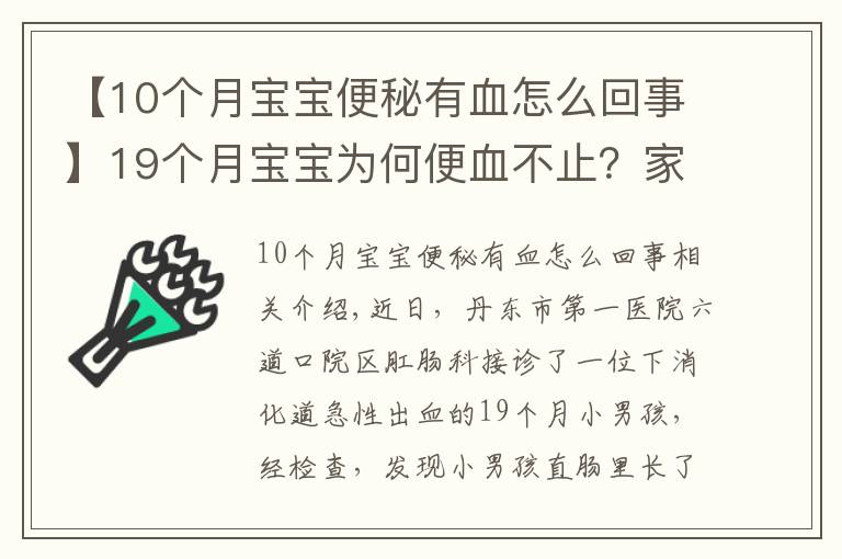 【10個(gè)月寶寶便秘有血怎么回事】19個(gè)月寶寶為何便血不止？家長(zhǎng)千萬(wàn)要重視