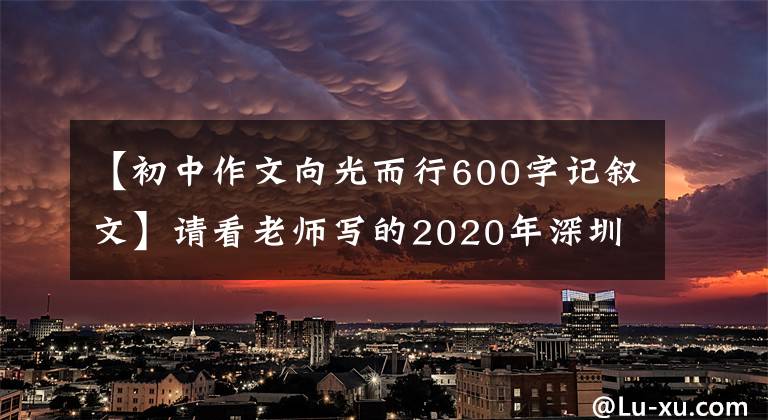 【初中作文向光而行600字記敘文】請看老師寫的2020年深圳市古詩語文作文！你敢試試嗎？