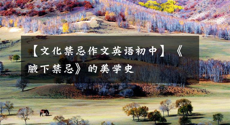 【文化禁忌作文英語(yǔ)初中】《腋下禁忌》的美學(xué)史