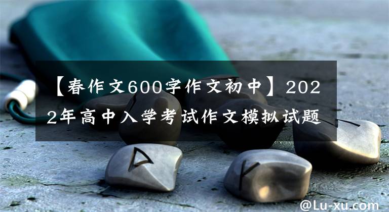 【春作文600字作文初中】2022年高中入學(xué)考試作文模擬試題范文：那個(gè)聲音