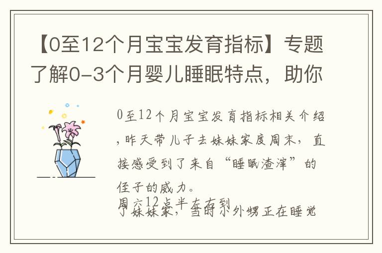 【0至12個(gè)月寶寶發(fā)育指標(biāo)】專題了解0-3個(gè)月嬰兒睡眠特點(diǎn)，助你早日逃離睡眠困擾，擁有安睡寶寶