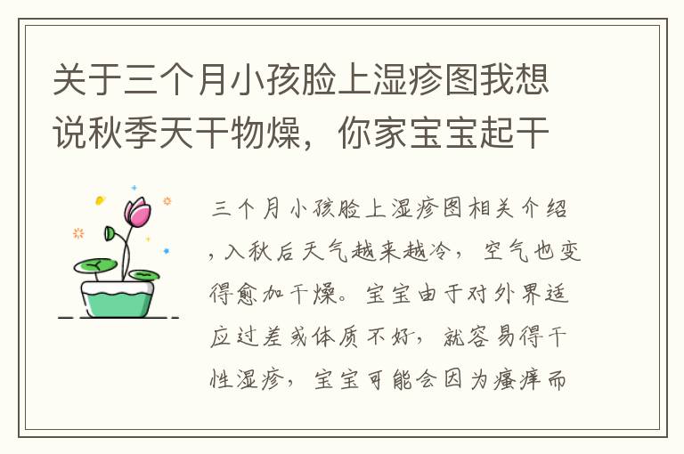 關(guān)于三個(gè)月小孩臉上濕疹圖我想說秋季天干物燥，你家寶寶起干性濕疹了嗎？