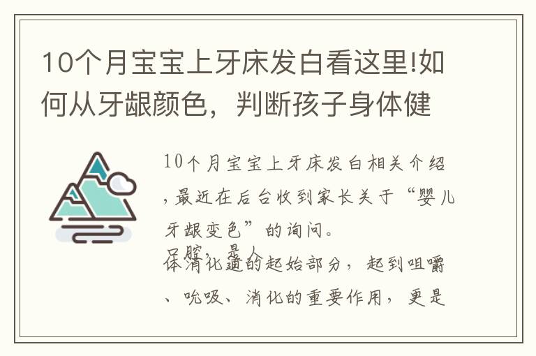 10個月寶寶上牙床發(fā)白看這里!如何從牙齦顏色，判斷孩子身體健康狀況？