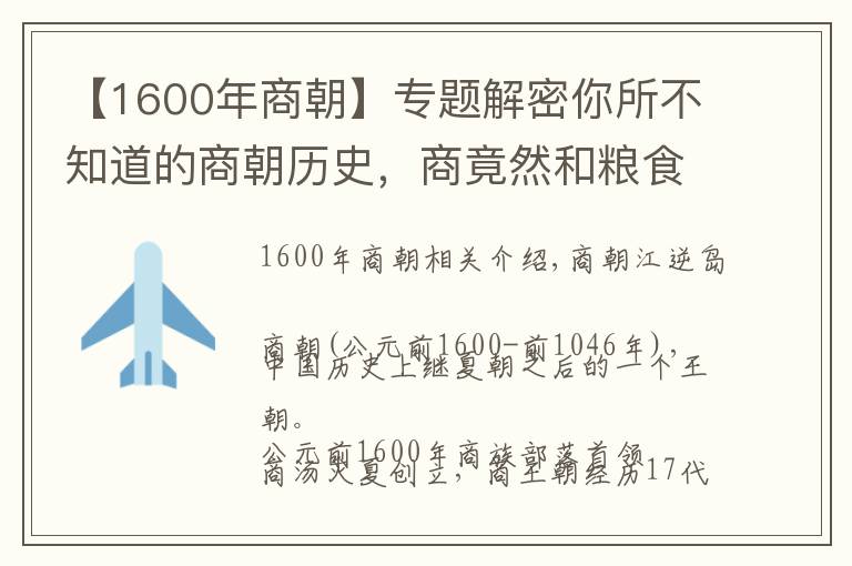 【1600年商朝】專題解密你所不知道的商朝歷史，商竟然和糧食有著不解之緣