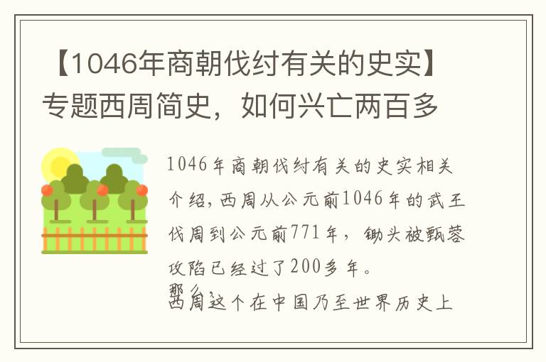 【1046年商朝伐紂有關(guān)的史實(shí)】專題西周簡(jiǎn)史，如何興亡兩百多年的？