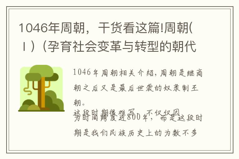 1046年周朝，干貨看這篇!周朝(Ⅰ)（孕育社會變革與轉(zhuǎn)型的朝代）公元前1046年-公元前256年