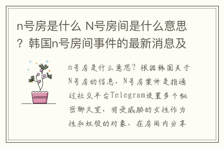 n號(hào)房是什么 N號(hào)房間是什么意思？韓國(guó)n號(hào)房間事件的最新消息及調(diào)查結(jié)果