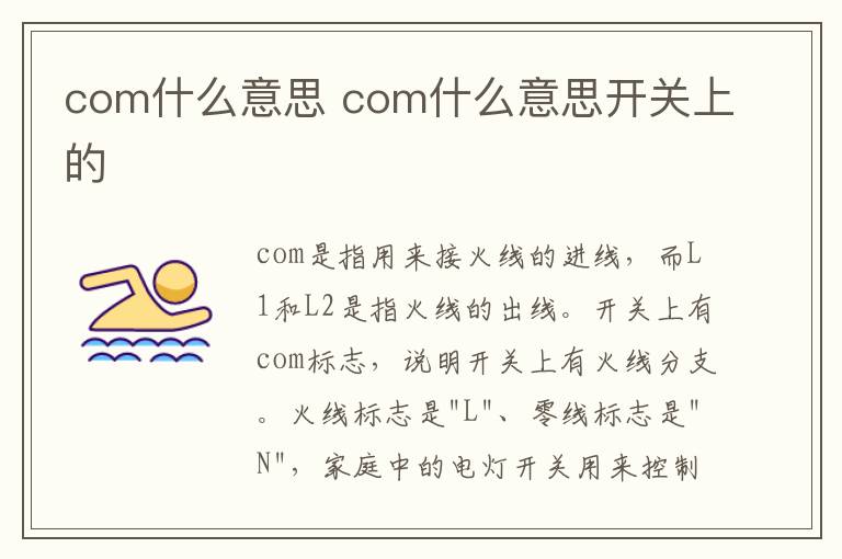 com什么意思 com什么意思開關(guān)上的