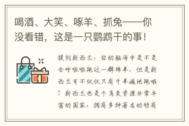 喝酒、大笑、啄羊、抓兔——你沒看錯(cuò)，這是一只鸚鵡干的事！（內(nèi)附“雨林學(xué)霸”獲獎(jiǎng)名單）