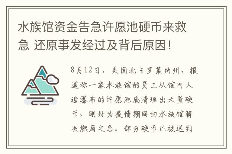 水族館資金告急許愿池硬幣來救急 還原事發(fā)經(jīng)過及背后原因！