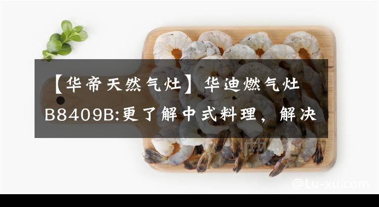 【華帝天然氣灶】華迪燃?xì)庠頑8409B:更了解中式料理，解決廚房難題。