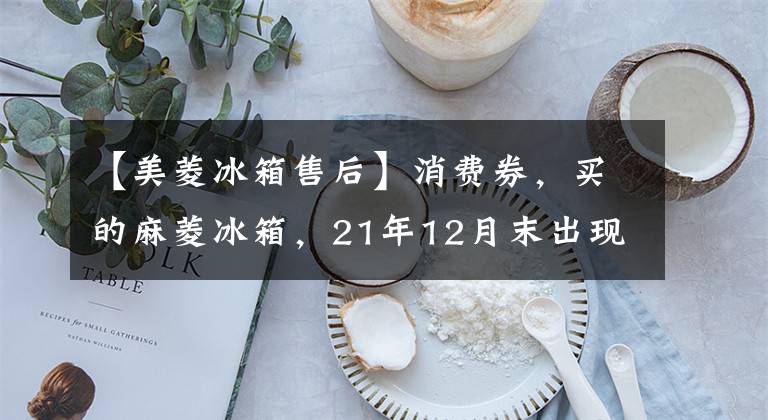 【美菱冰箱售后】消費券，買的麻菱冰箱，21年12月末出現(xiàn)了問題。