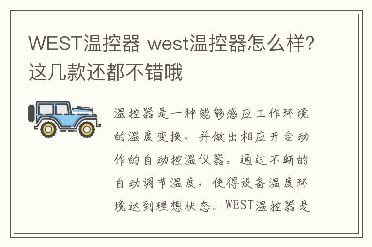 WEST溫控器 west溫控器怎么樣？這幾款還都不錯(cuò)哦