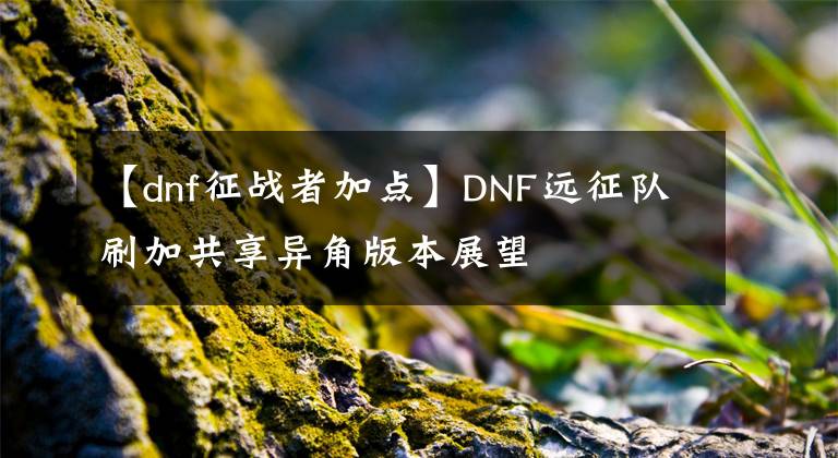 【dnf征戰(zhàn)者加點(diǎn)】DNF遠(yuǎn)征隊(duì)刷加共享異角版本展望