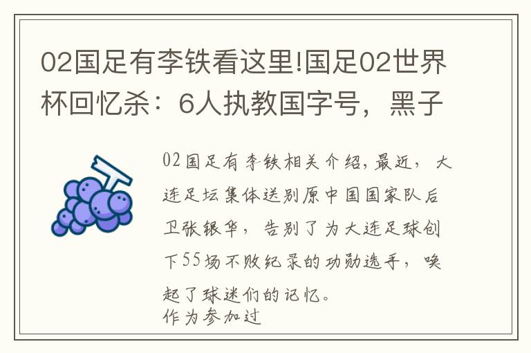 02國足有李鐵看這里!國足02世界杯回憶殺：6人執(zhí)教國字號，黑子已逝，范大將軍成網(wǎng)紅