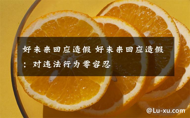 好未來回應造假 好未來回應造假：對違法行為零容忍